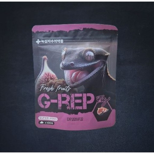 지렙 슈퍼푸드 무화과 G-rep 게코 크레 레오파드 비어디 파충류 사료 밥 먹이