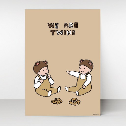 뚜뚜아트 감성 가족 포스터 We are family3