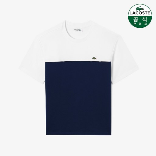 [공식판매] [라코스테] 남성 컬러블록 반팔 티셔츠 SH702E-51G 166