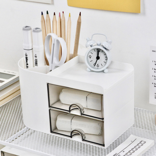 문고라니 데스크 오거나이저 사무용품 정리함 수납함 볼펜 연필꽂이 pen desk organizer