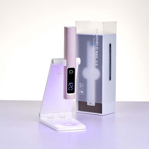 YINUO 휴대용 미니 젤네일 램프 LED램프 타이밍기능 거치대 포함 USB 충전 네일램프