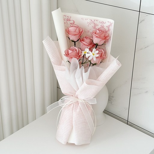 어나더플레르 명화 라인 장미 꽃다발
