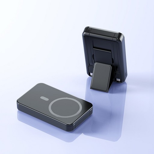 PYHO 20000mAh 보조배터리 PD22.5W 급속충전15W 무선충전 맥세이프 보조배터리 자체 2선 간편 거치대 포함