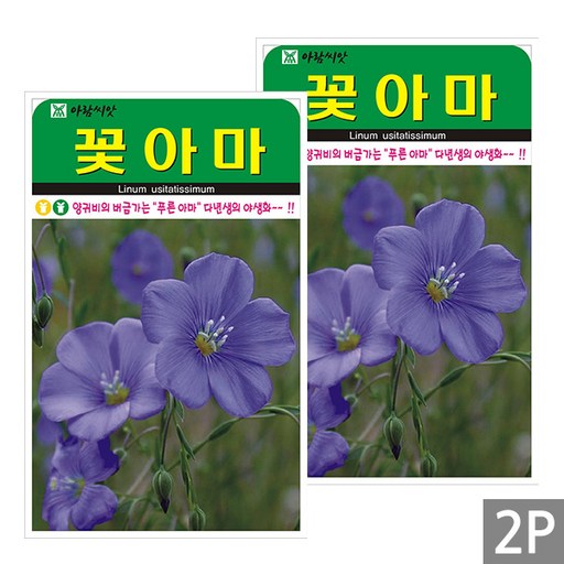 세인화분 꽃아마 200립 - 아마 다년생 야생화 꽃 씨 씨앗