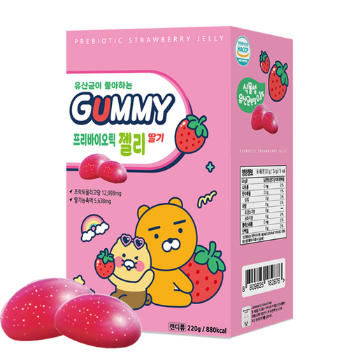 카카오프렌즈 프리바이오틱 구미 젤리 딸기맛
