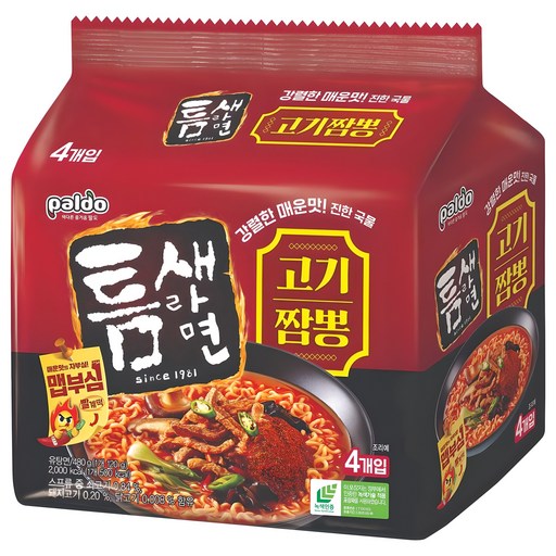 틈새라면 고기짬뽕 120g