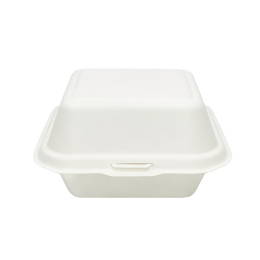 B-003 펄프 사각 도시락 햄버거 용기 백색 10세트