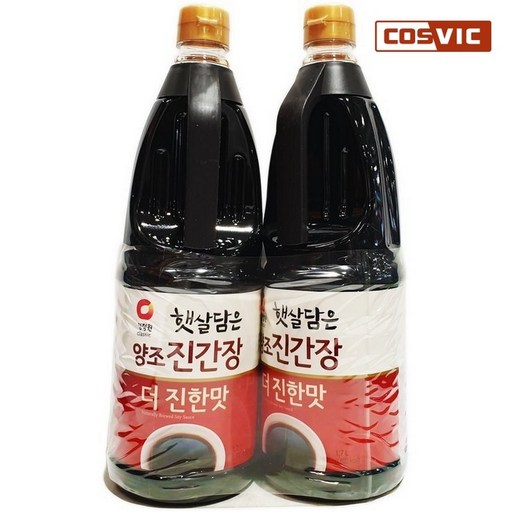 [코스빅몰] 청정원 양조진간장 더진한맛 1.7L x 2