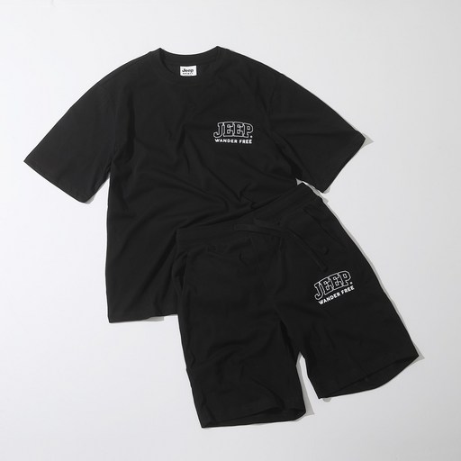 지프 24년S/S 기능성 대문자레터링 트레이닝셋업