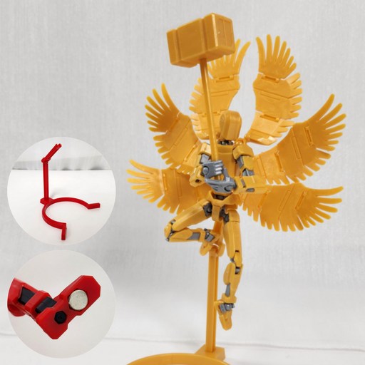 [착착붙는] 아느캐 DIY 3D 날개달린 관절피규어 액션피규어 조립블록