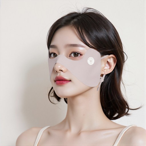 심플루 자외선차단 아이패치형 마스크 골프 햇빛차단마스크