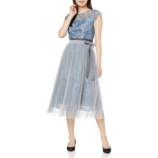 [질 바이 질 스튜어트] 원피스 오버 명주 드레스 여성 블루 일본 S (한국 사이즈 S 상당)