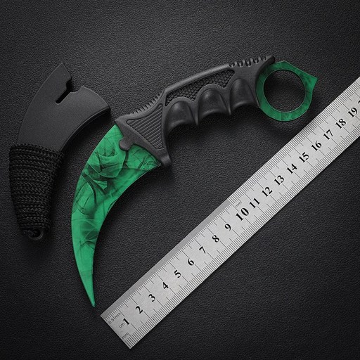CSGO 안전한 칼 발톱 나이프 캠핑용 연습용 카람빗 나이프 날 없는 둔한 발리송