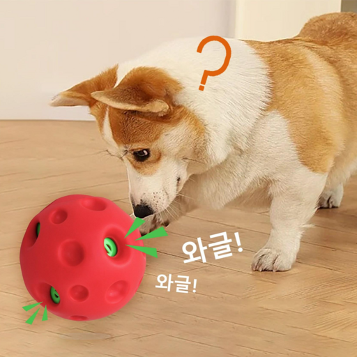 [신상특가] PET MOMENT 강아지 [초대형] 와글볼 노즈워크 소리나는 장난감 공놀이 분리불안해소
