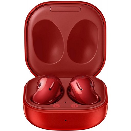 삼성전자 갤럭시 버즈 라이브 True Wireless Earbuds W/Active Noise Canceling(무선 충전 케이스 포함) Mistic Red(미국 버, 단일옵션, 단일옵션