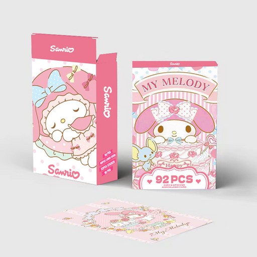 산리오 포토카드일러스트 포카 60pcs + 미니 스티커 32pcs