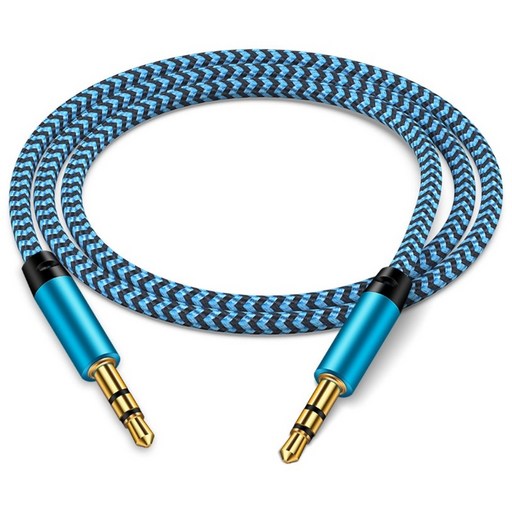 ANNIBER 3.5mm AUX 스테레오 오디오 케이블 단선방지 차량용 옥스선