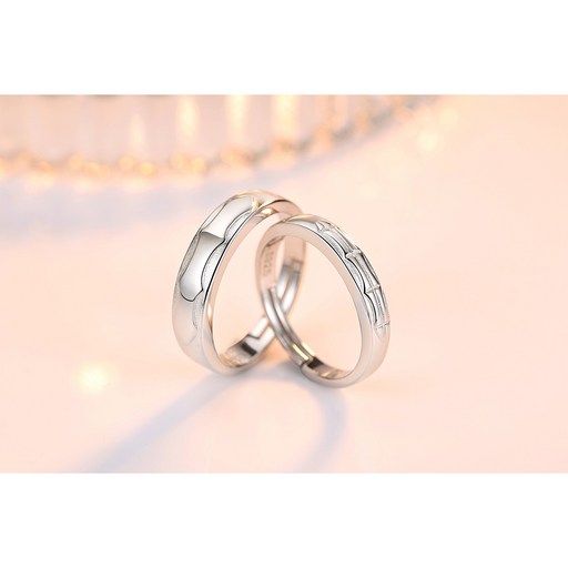 RC23SET Silver 사랑의 흔적 은반지 커플링세트