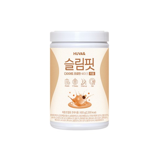 휴바앤_슬림핏 다이어트 프로틴 쉐이크_곡물_600g