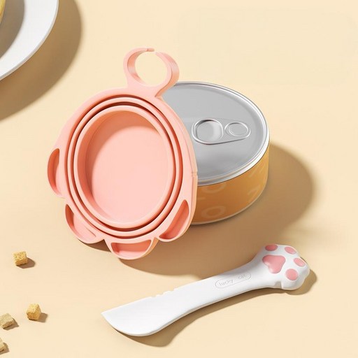 소요 반려동물 통조림 캔스푼 + 캔뚜껑 세트
