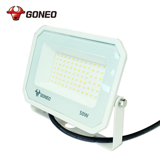 고네오 LED 투광등 50W 화이트바디 전구색/노란색