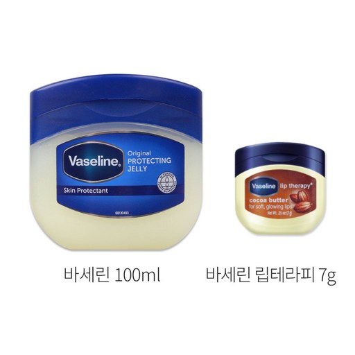 바세린 프로텍팅 젤리 오리지날 100ml + 바세린 립테라피 7g
