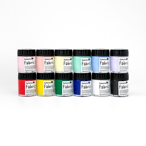 칼라리코 패브릭 염색물감 30ml 베이직+파스텔 세트
