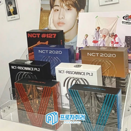 CD 앨범 거치대 전시대 보관함 레코드 꽂이 아크릴 진열 스탠드