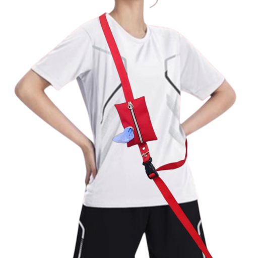 패피퍼피 강아지 핸즈프리 리드줄 풉백 일체형