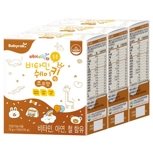 베이비락 튼튼비타민 쉐이킹 초코맛
