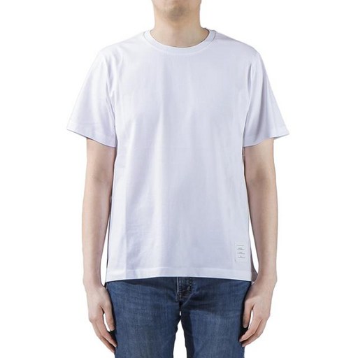[톰브라운] (MJS067A 00042 100) 남성 삼선 반팔 티셔츠 21SS