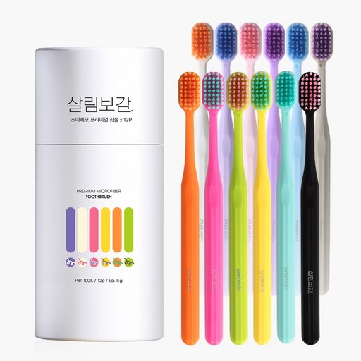 살림보감 데일리 초미세모 대용량 프리미엄 칫솔