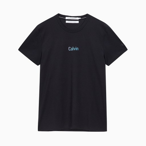 [CK] 남 J315396 BAE 블랙 슬림핏 CALVIN 이리데센트 반팔 티셔츠