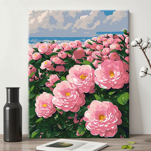 HORMOO 페인팅 DIY명화그리기 DIY캔버스형 diy 그림그리기 40 x 50cm (액자+색칠하기도구)