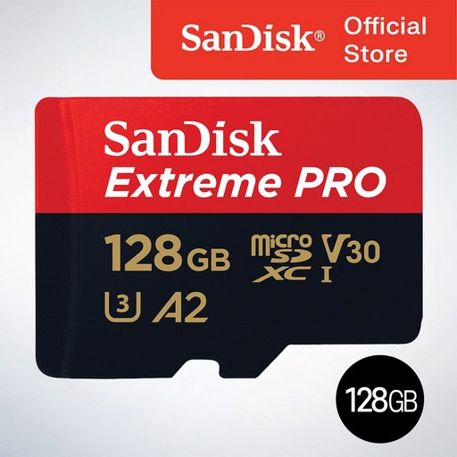 샌디스크코리아 공식인증정품 마이크로 SD카드 익스트림 프로 QXCD 128GB ( SD 아답터 포함 )