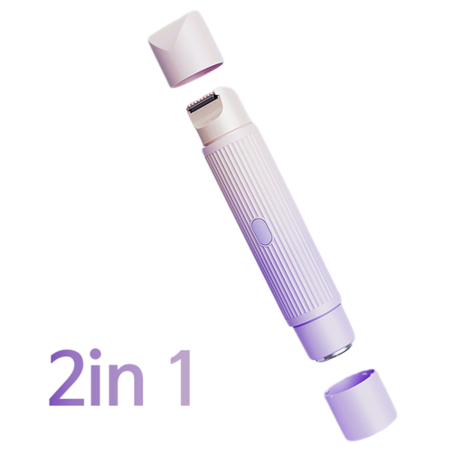 Keka 2in1 전기 제모기 듀얼 헤드 제모기 면도기 USB 충전식