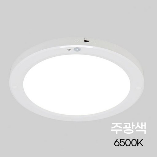 비츠온 원형 LED 센서등 엣지 10인치 20W 주광현관 베란다 복도 조명