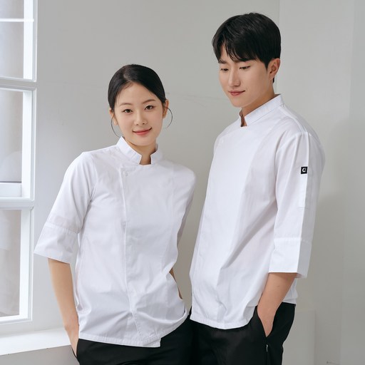 한식 중식 쉐프용 고급 조리복 남녀공용