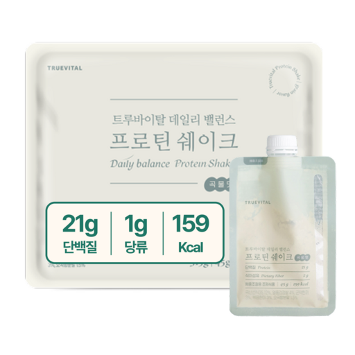 데일리밸런스 단백질 쉐이크 곡물맛 식사대용 체중조절용 다이어트 쉐이크