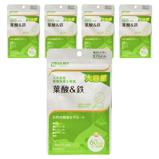 에스셀렉트 엽산 & 철분 타블렛