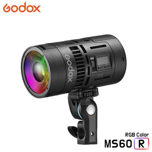 GODOX 고독스 MS60R / RGB 풀컬러 미니 조명 사진 유튜브 영상 제풀촬영 지속광 개인방송