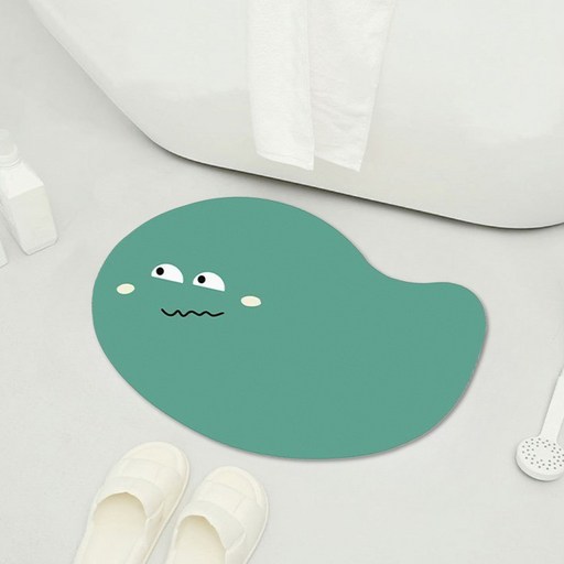 디아쿠아 몬스터 빨아쓰는 욕실 주방 논슬립 소프트 규조토 발매트