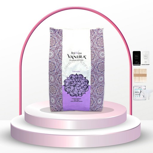 이탈 하드 너바나 아로마틱스파 라벤더 왁스1kg+스파츌라L+바디스크럽5g+바디크림5g+브라질리언시트팩1매