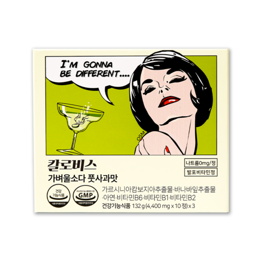 칼로비스 가벼울소다 풋사과맛 식후혈당감소 체지방컷팅제 다이어트보조제
