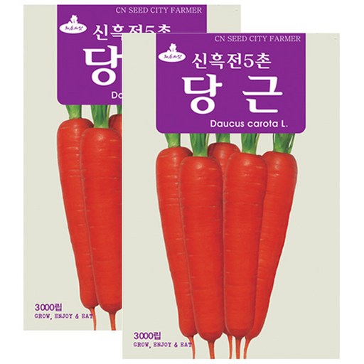 세인화분 신흑전5촌당근씨앗 3000립 채소 샐러드 신흑전5촌 당근 씨 씨앗