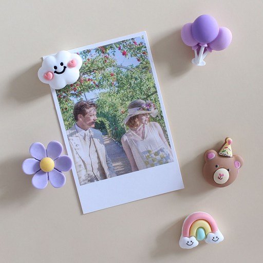 생일축하해 생일곰 5P set 냉장고 현관문 인테리어 자석 작지만 강력한 귀여운 마그넷