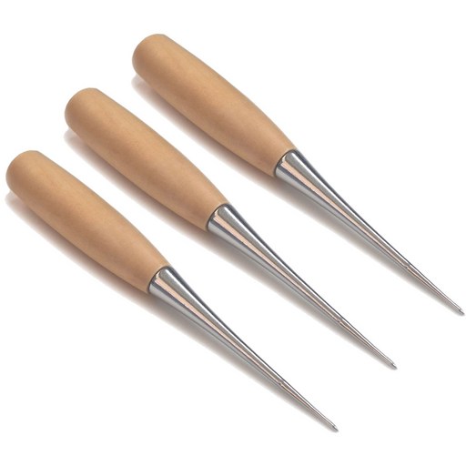 원목 나무송곳 원형송곳 가죽공예 수예용 마크라메 DIY 소품제작용 우드송곳