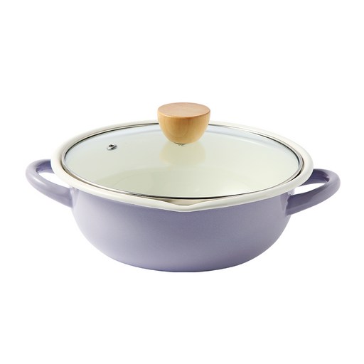 리빙소울 인덕션 법랑 IH 양수 전골냄비 21cm