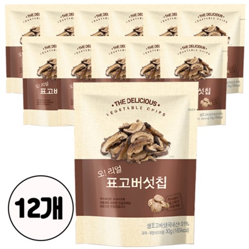 오 리얼 표고버섯칩 국내산 건강야채칩