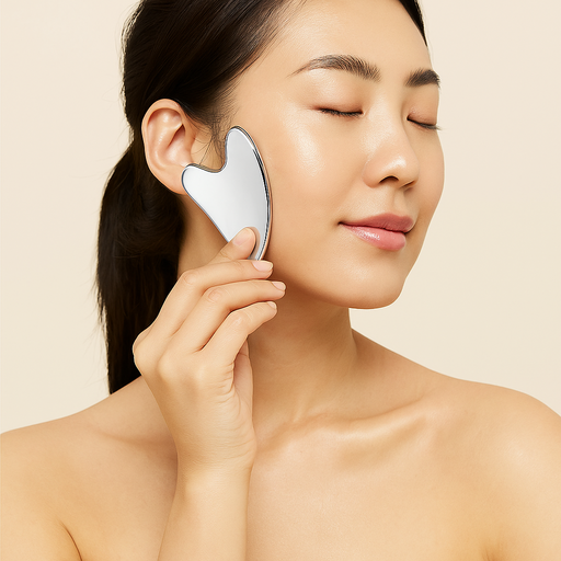 뉴밸코 스테인리스 두피 얼굴 목 승모근 괄사 파우치 포함